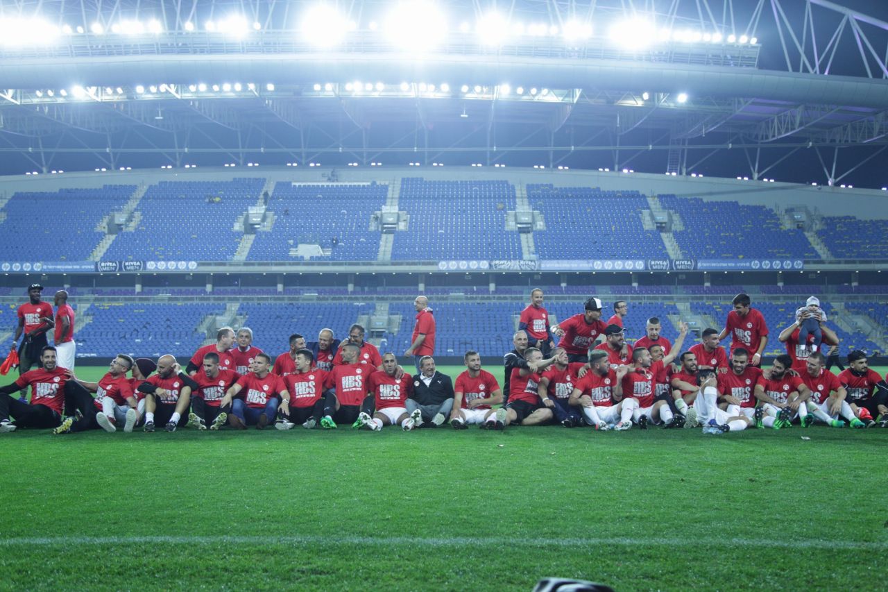שמחת אליפות בנתניה. ולאן נעלמו אוהדי מכבי תל אביב... (צילום: אסף חיימוביץ')
